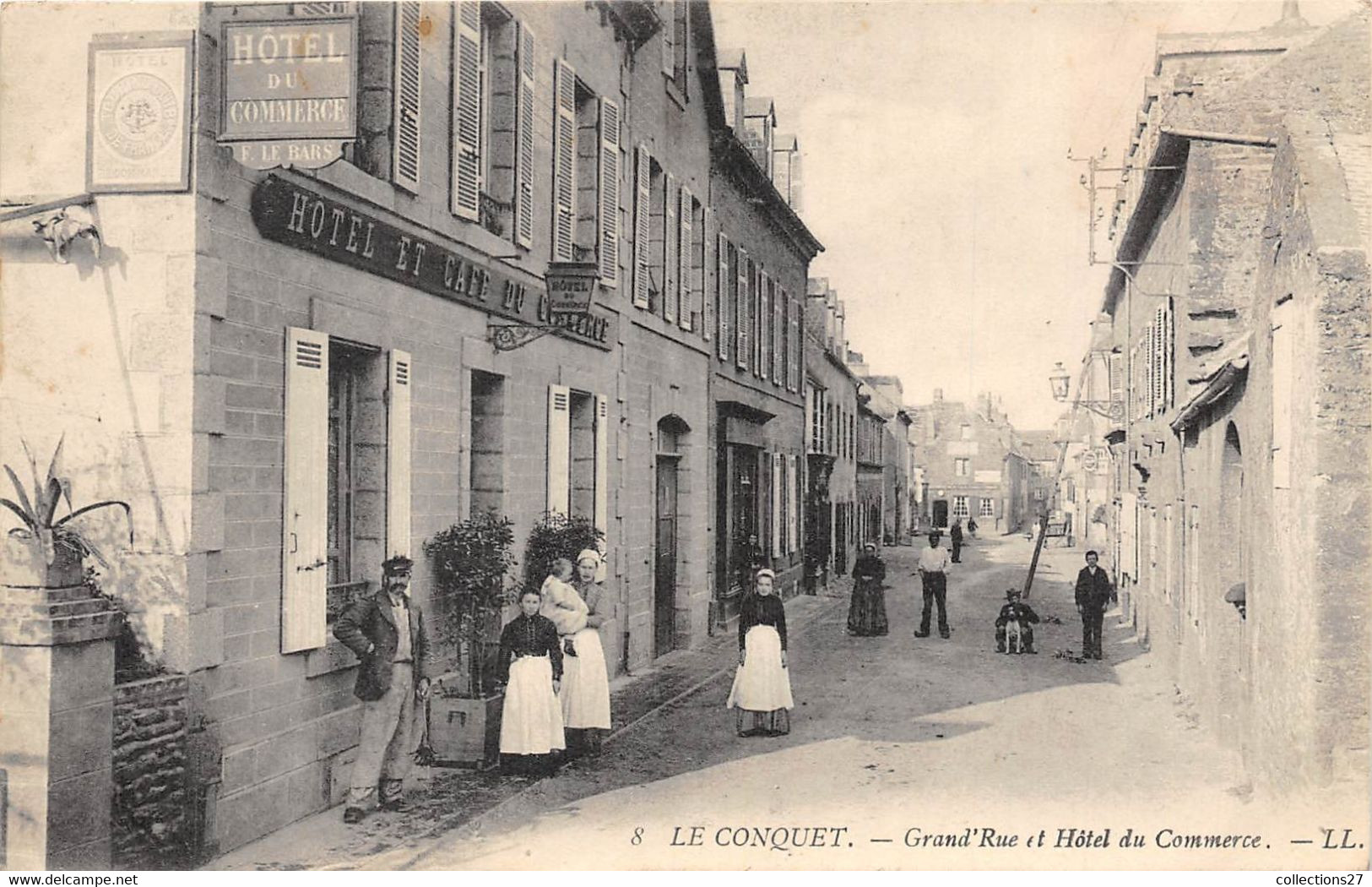 29-LE-CONQUET- GRAND'RUE HÔTEL DU COMMERCE - Le Conquet