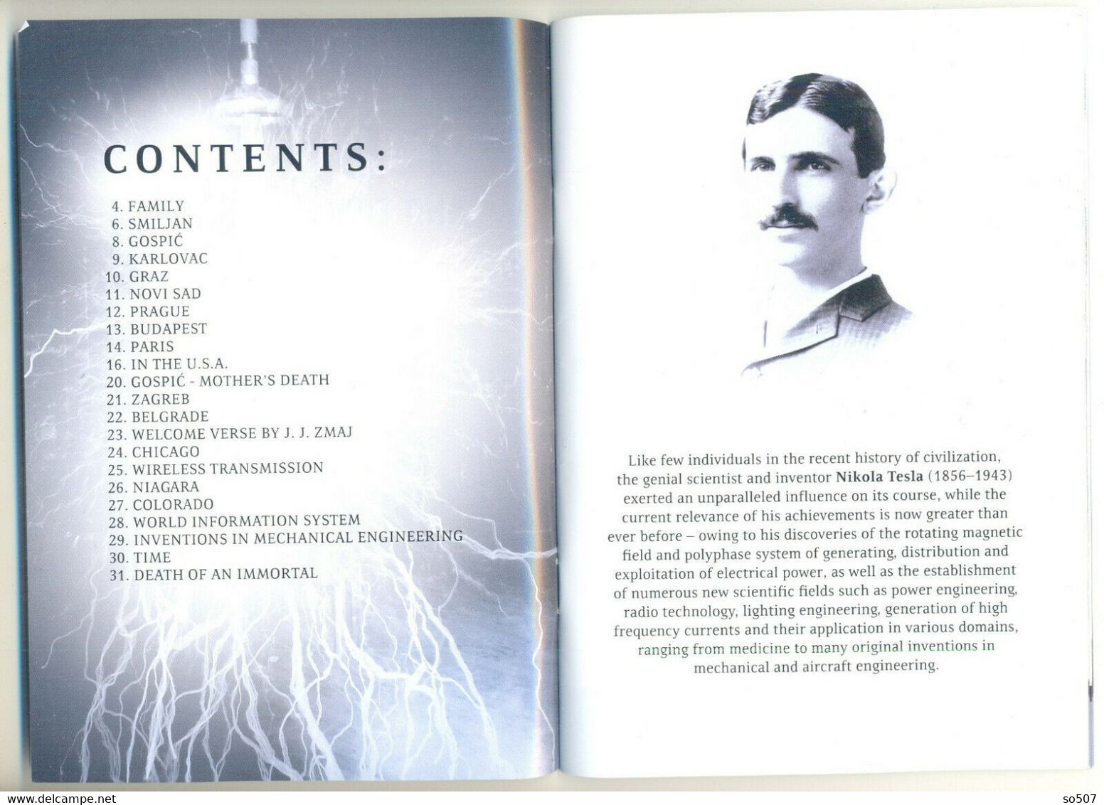 Book On English,Title-Tesla And There Is Light-Life Of Nikola Tesla,Inventor,Mechanical,Electrical Engineer,Futurist - Ingenieurswissenschaften