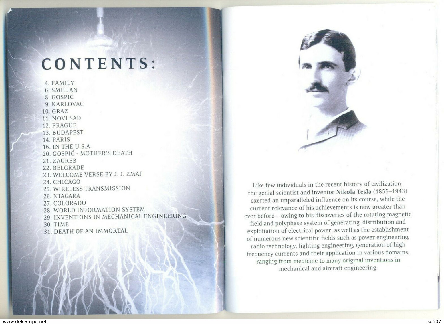 Book On English,Title-Tesla And There Is Light-Life Of Nikola Tesla,Inventor,Mechanical,Electrical Engineer,Futurist - Ingénierie