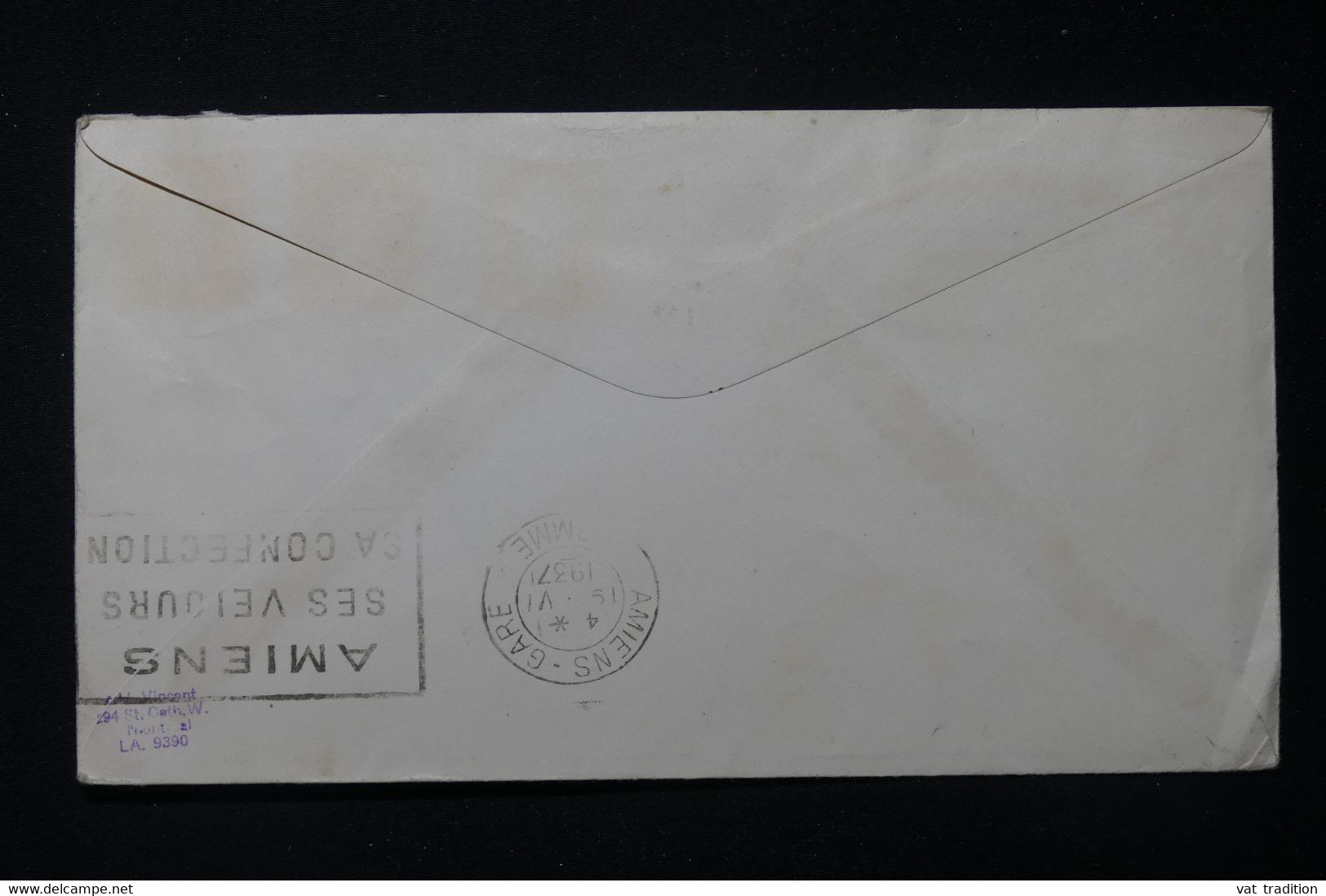 CANADA - Enveloppe En 1937 ( Roi Georges VI Et Reine Elisabeth ), De Ottawa Pour Yvert Et Tellier à Amiens - L 86819 - Enveloppes Commémoratives