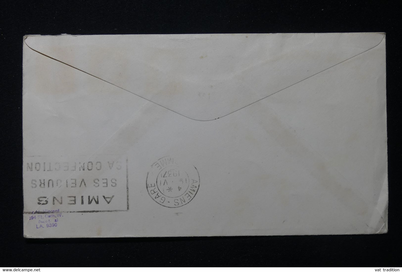 CANADA - Enveloppe En 1937 ( Roi Georges VI Et Reine Elisabeth ), De Ottawa Pour Yvert Et Tellier à Amiens - L 86819 - Sobres Conmemorativos