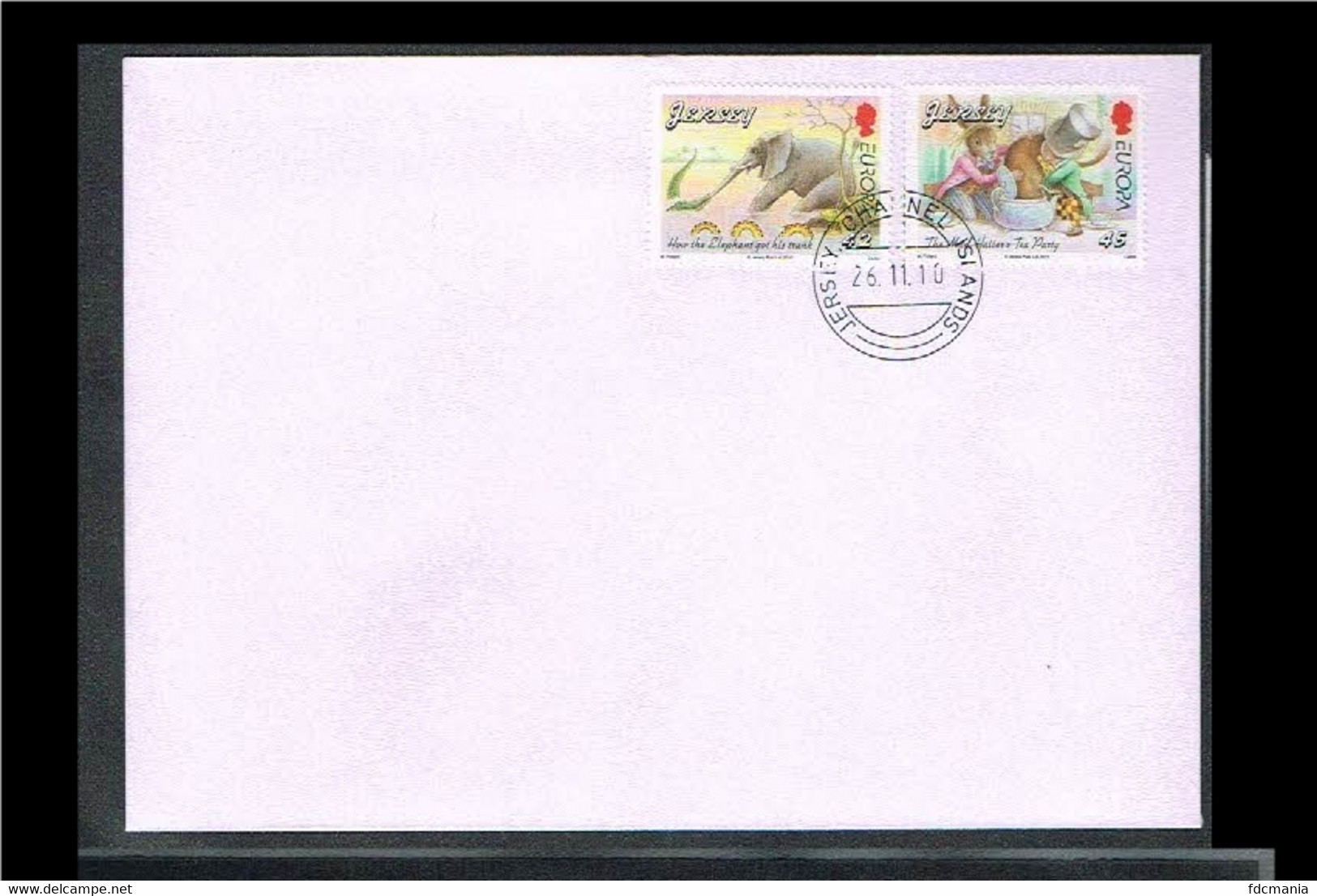 2010 - Europe CEPT Cover Great Britain-Jersey - Childbooks - Cancel Jersey [VS002] - 2010