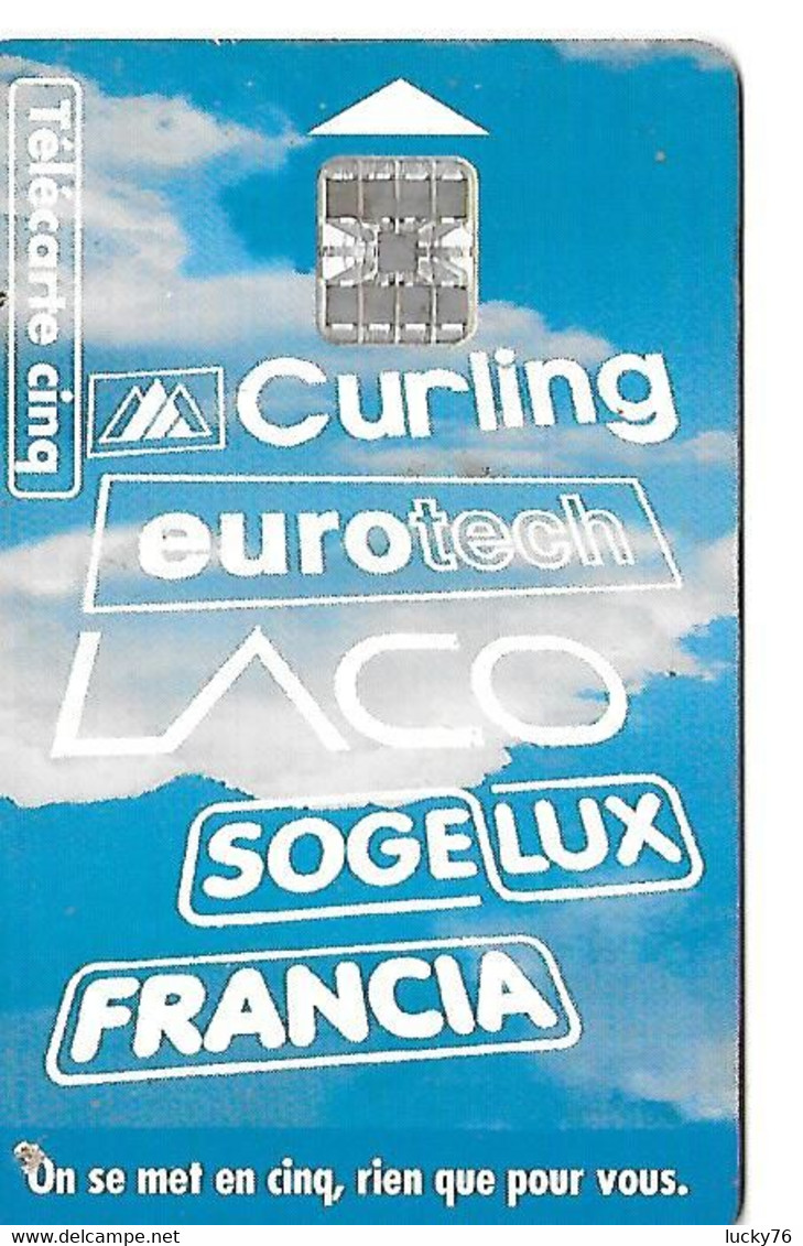 Telecarte 5 Unites Sogedis  Sotteville Les Rouen Podium, Curling, Eurotech, Sogelux, Francia 7000 Exemplaires 12/95 - 5 Unités