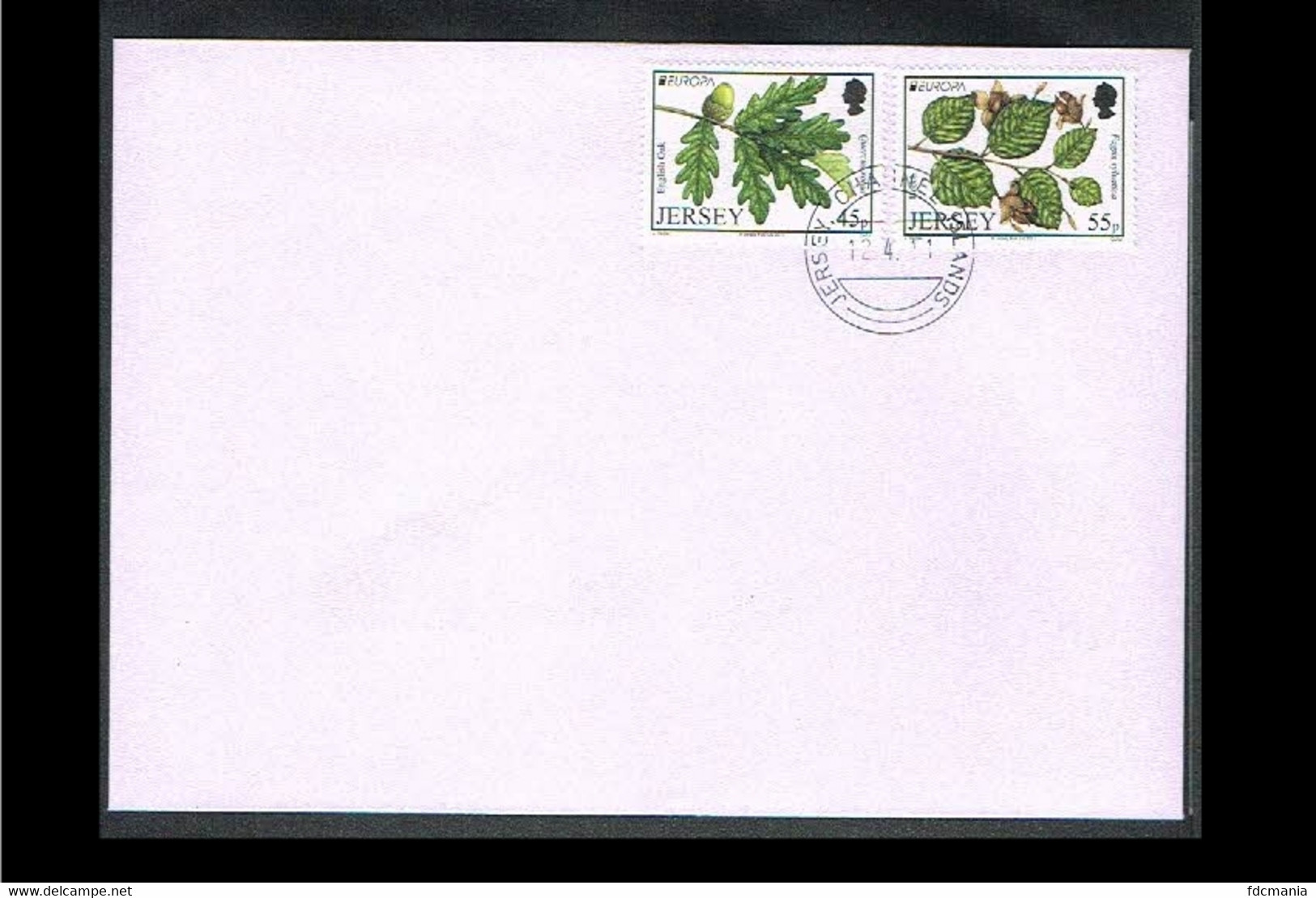 2011 - Europe CEPT Cover Great Britain-Jersey - Woods - Cancel Jersey [VS066] - 2011