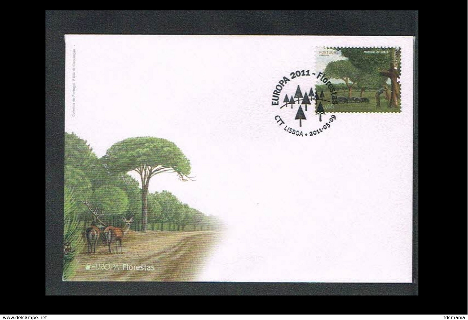 2011 - Europe CEPT FDC Portugal - Woods - Cancel Lisboa [VS084] - 2011