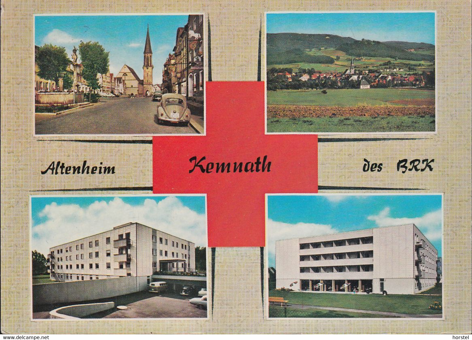 D-95478 Kemnath - Oberpfalz - Alte Ansichten - Altenheim - Straßenansicht - Cars - VW Käfer - VW Bus - Nice Stamp - Tirschenreuth