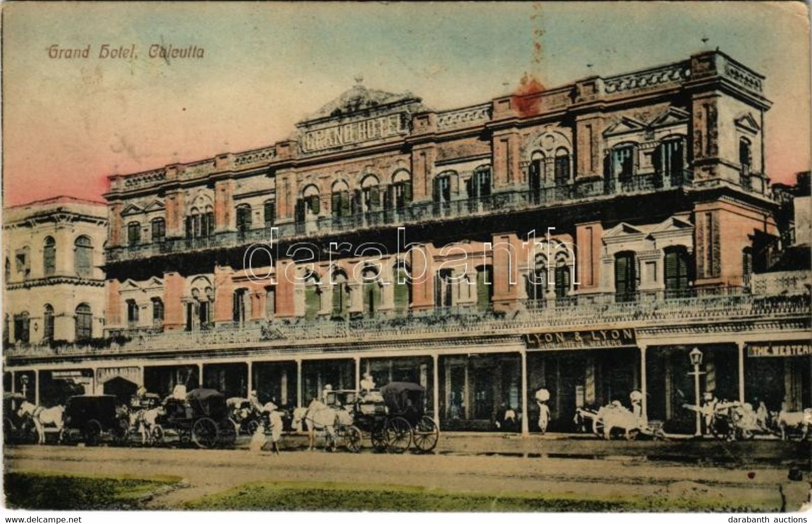 T2/T3 1911 Calcutta, Kolkata; Grand Hotel, "Lyon & Lyon" Gun And Rifle Makers' Shop (fl) - Non Classificati