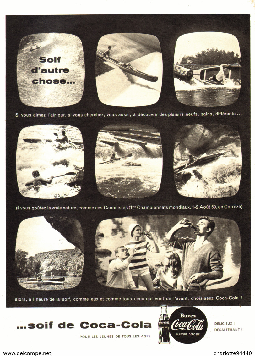 PUB    " COCA COLA  "  1959  ( 26 ) - Reclame-affiches