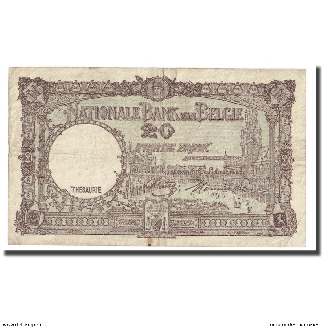 Billet, Belgique, 20 Francs, 1945, 1945-04-16, KM:111, TB+ - 20 Franchi