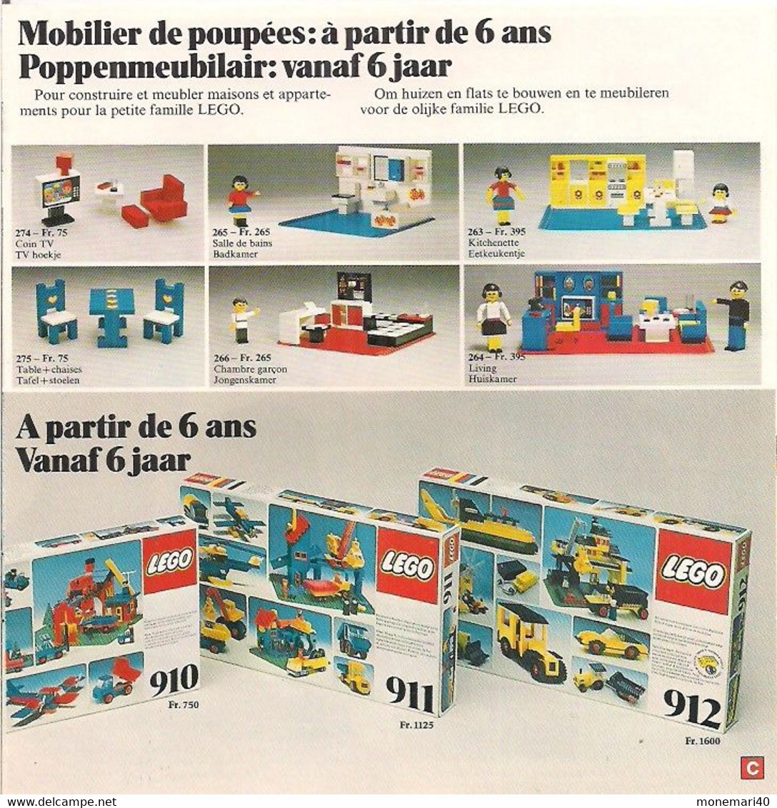 LEGO SYSTEM - CATALOGUE - GUIDE FAMILIAL - GEZINSWEGWIJZER - 1976.