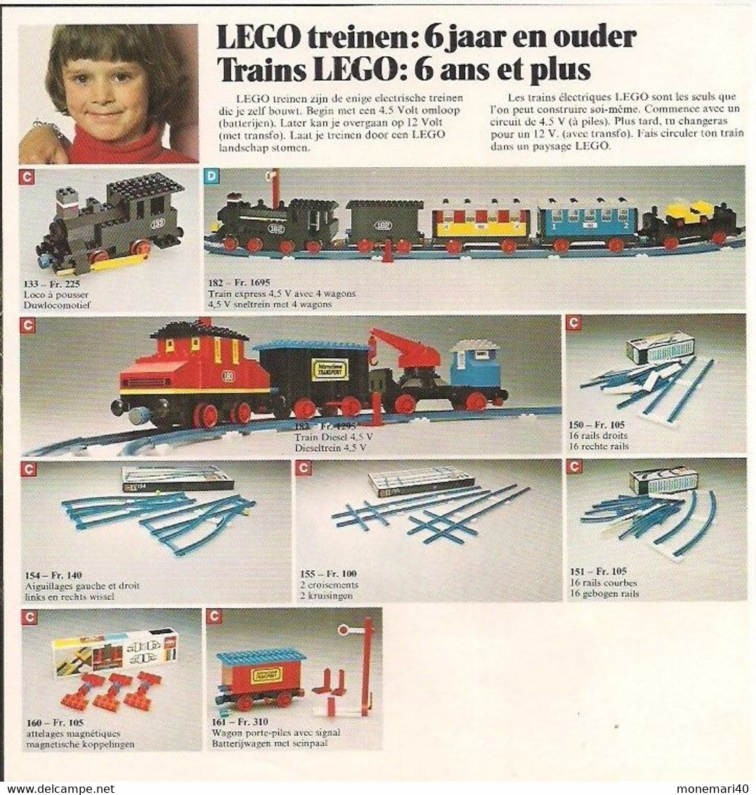 LEGO SYSTEM - CATALOGUE - GUIDE FAMILIAL - GEZINSWEGWIJZER - 1976.