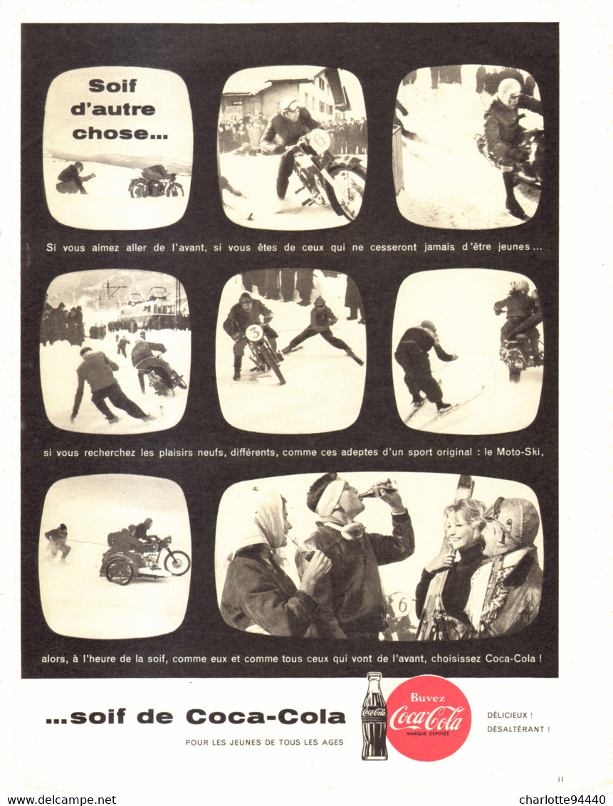 PUB    " COCA COLA  "  1959  ( 28 ) - Affiches Publicitaires