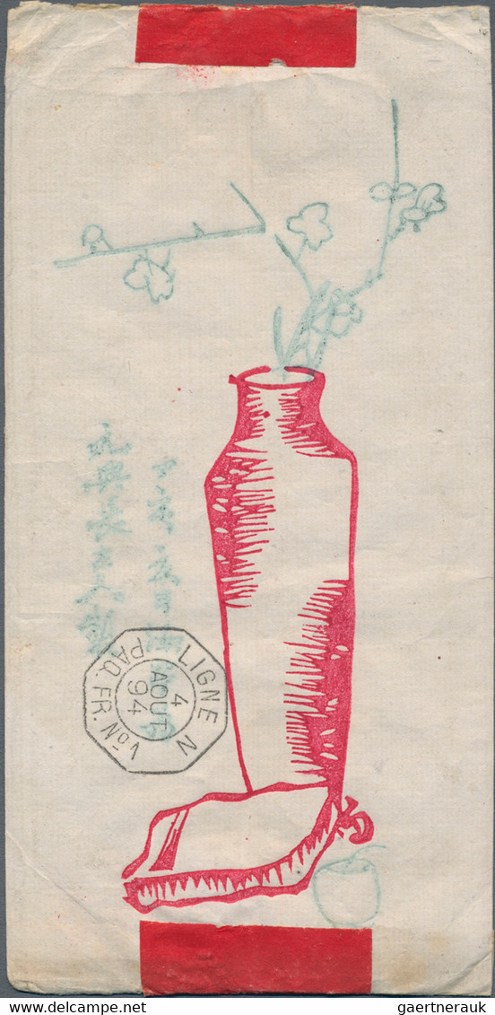 China - Fremde Postanstalten / Foreign Offices: France, 1894, Forerunners, Type Sage 25 C. Tied "SHA - Andere & Zonder Classificatie