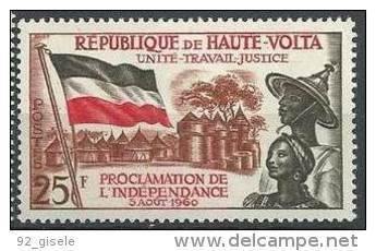 Hte-Volta YT 92 " Proclamation De L'Indépendance " 1960 Neuf** - Obervolta (1958-1984)