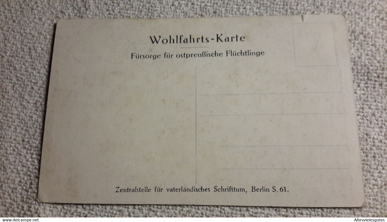 Wohlfahrts - Karte Generaloberst Von Kluck Fürsorge Für Ostpreußische Flüchtlinge Militär Uniformen - 1914-18