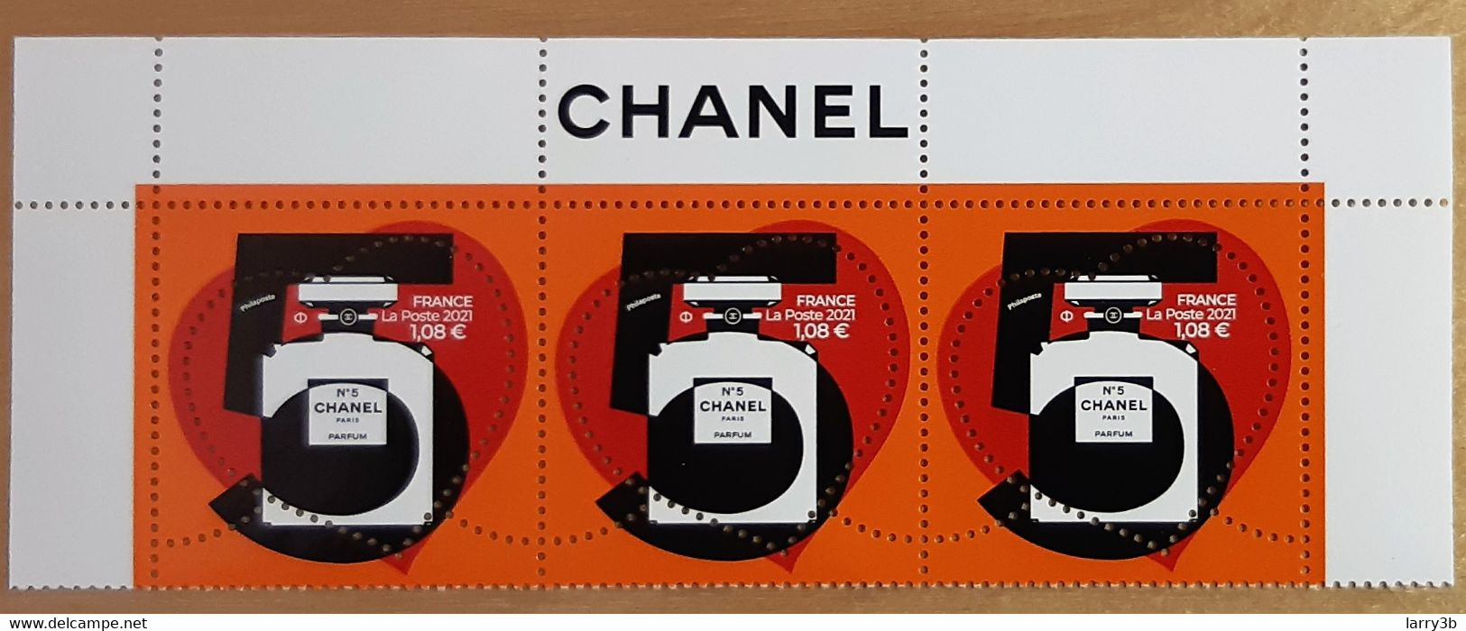 2021 - "COEUR CHANEL N° 5 PARIS PARFUM " - 1,08 + 2,16 - 3T BDF CHANEL - ISSU MINI-FEUILLET - NEUF - Altri & Non Classificati