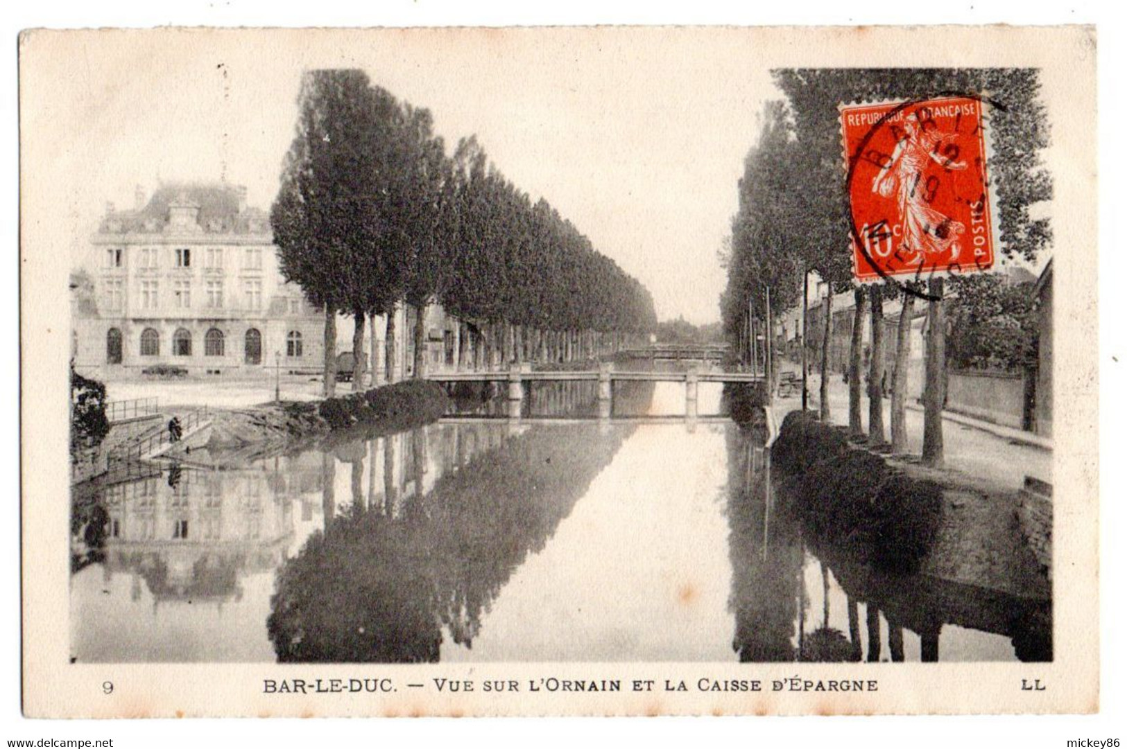 BAR LE DUC --1913--Vue Sur L'Ornain Et La Caisse D'épargne............à Saisir - Bar Le Duc