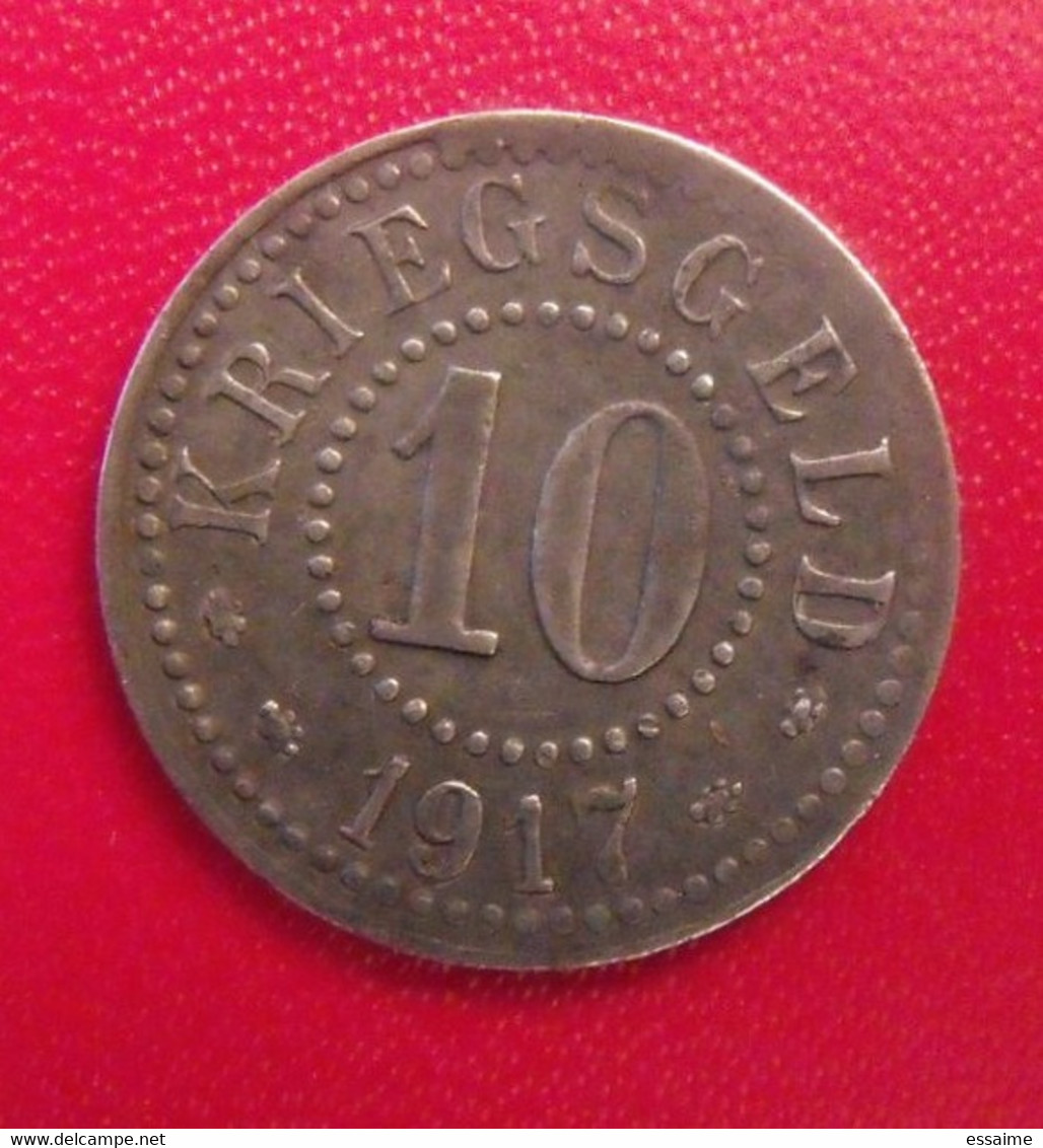 Allemagne. Kriegsgeld 10 Pfennig 1917. Frankfurt. Monnaie De Camp De Prisonniers - 10 Pfennig