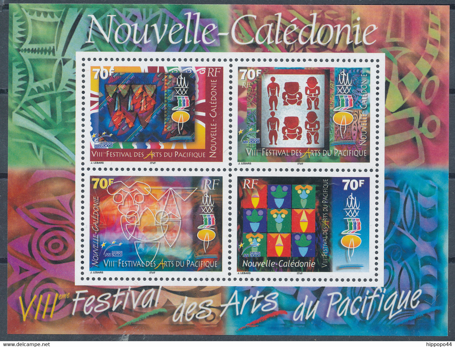 2000 Nouvelle Calédonie New Caledonia, Y&T BF N°824 Neuf, 8e Festival Des Arts Du Pacifique - Blocchi & Foglietti