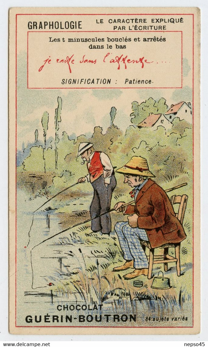 Graphologie.le Caractère Expliqué Par L'écriture.les T Minuscules Bouclés Et Arrêtés Dans Le Bas = Patience. - Guérin-Boutron