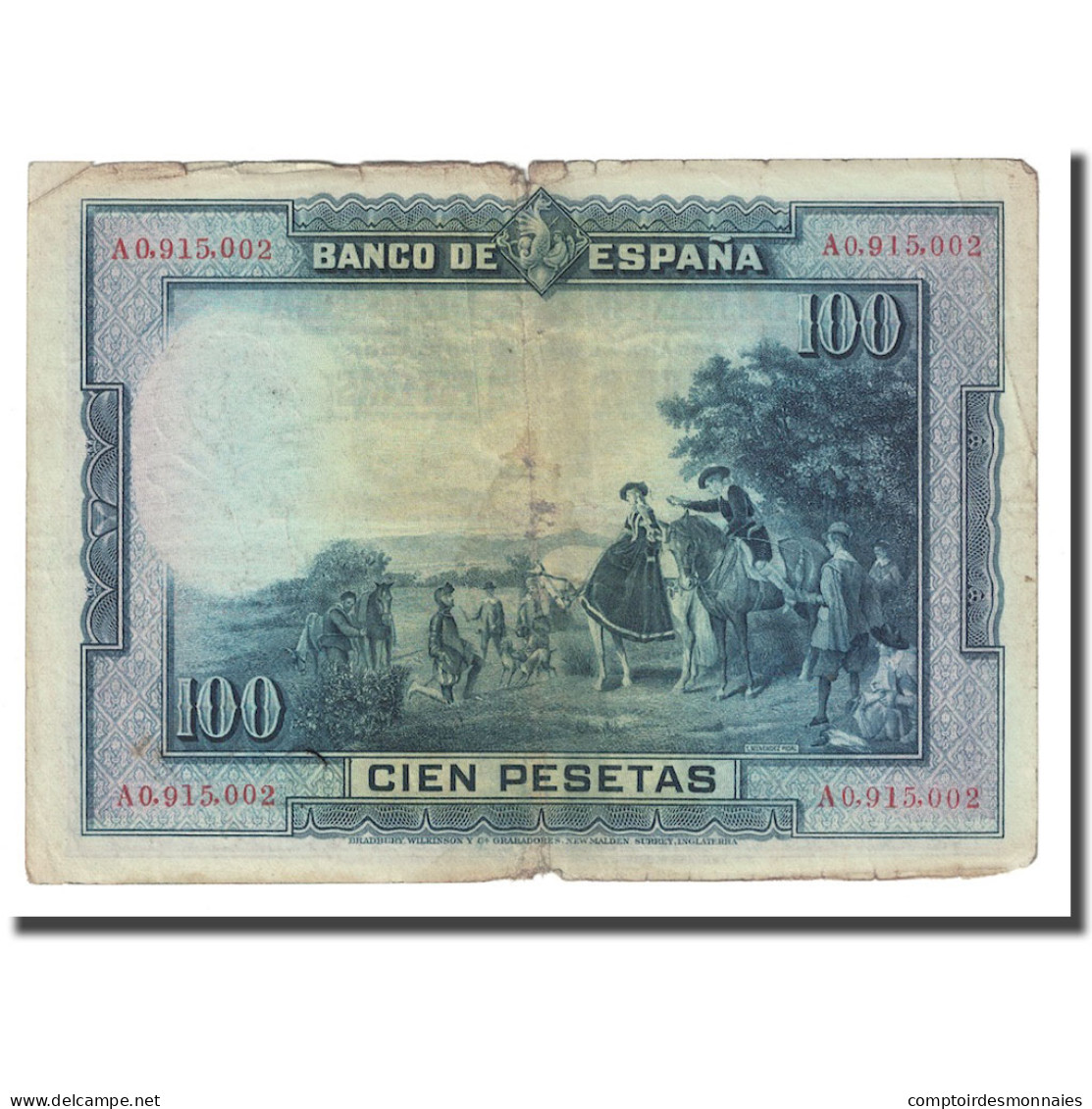 Billet, Espagne, 100 Pesetas, 1928, 1928-08-15, KM:76a, TB+ - 100 Peseten