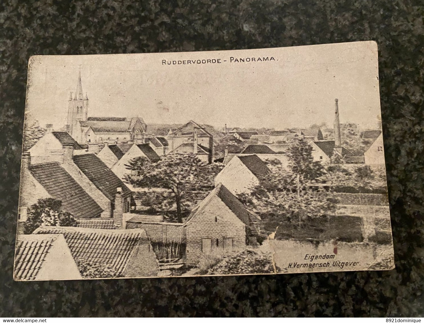 Ruddervoorde -  Panorama ( Oostkamp) - Eigendom H. Vermeersch Uitgever - Gelopen 1918 Postes Militaires - Oostkamp