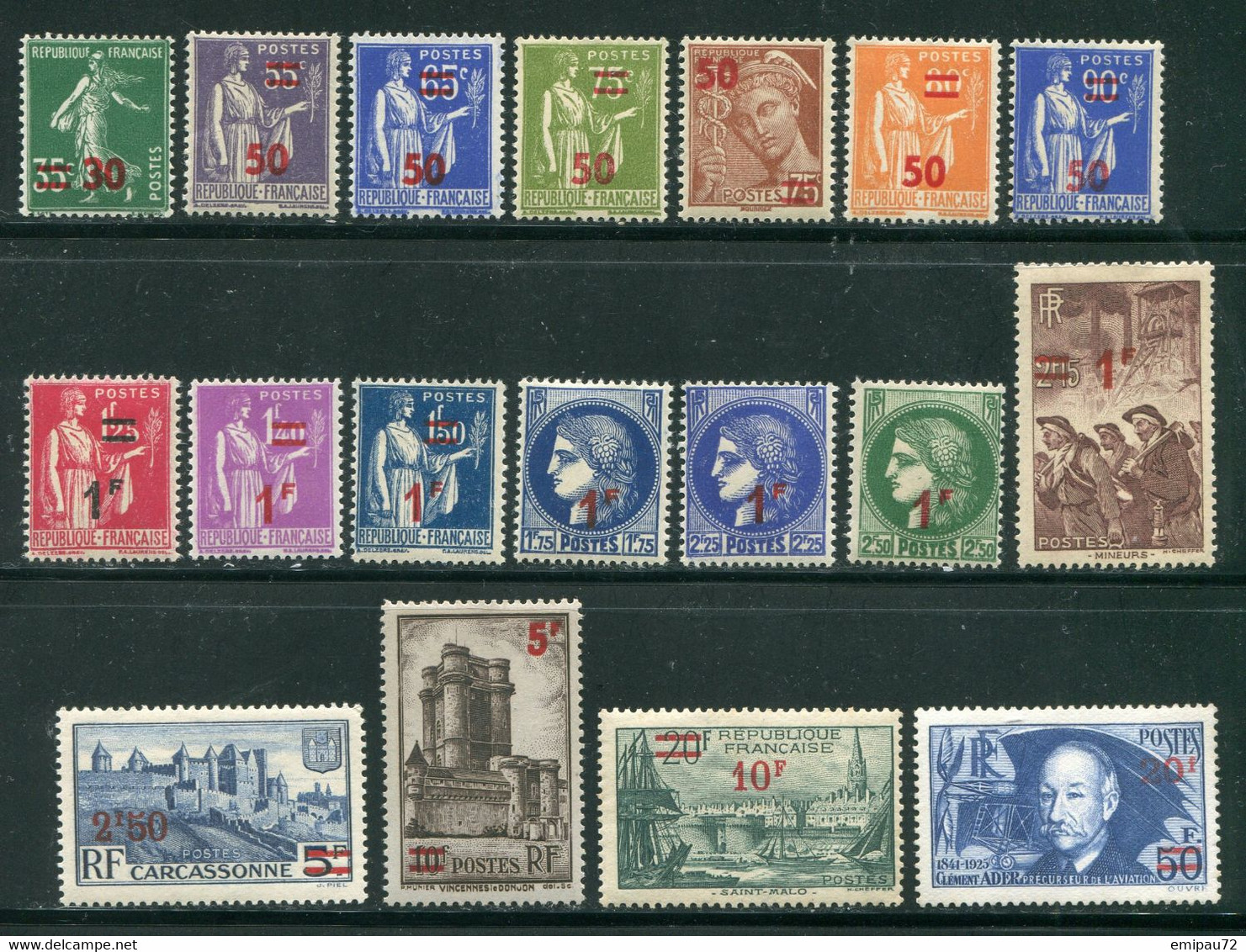 FRANCE- Y&T N°476 à 493- Neufs Sans Charnière ** - Neufs