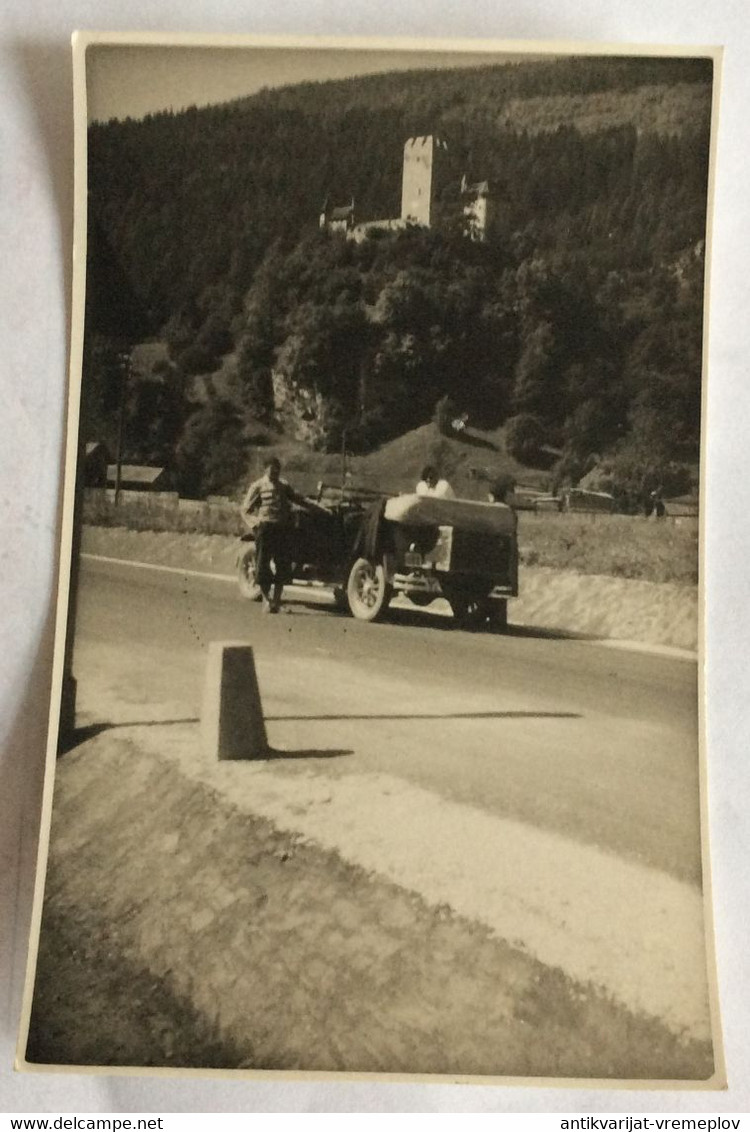 POSTCARD AUSTRIA ÖESTEREICH Kärnten Carinthia Friesach  AUTOMOBIL AUTO FOTO REAL PHOTO 1935 AK POSTCARD UNUSED - Friesach