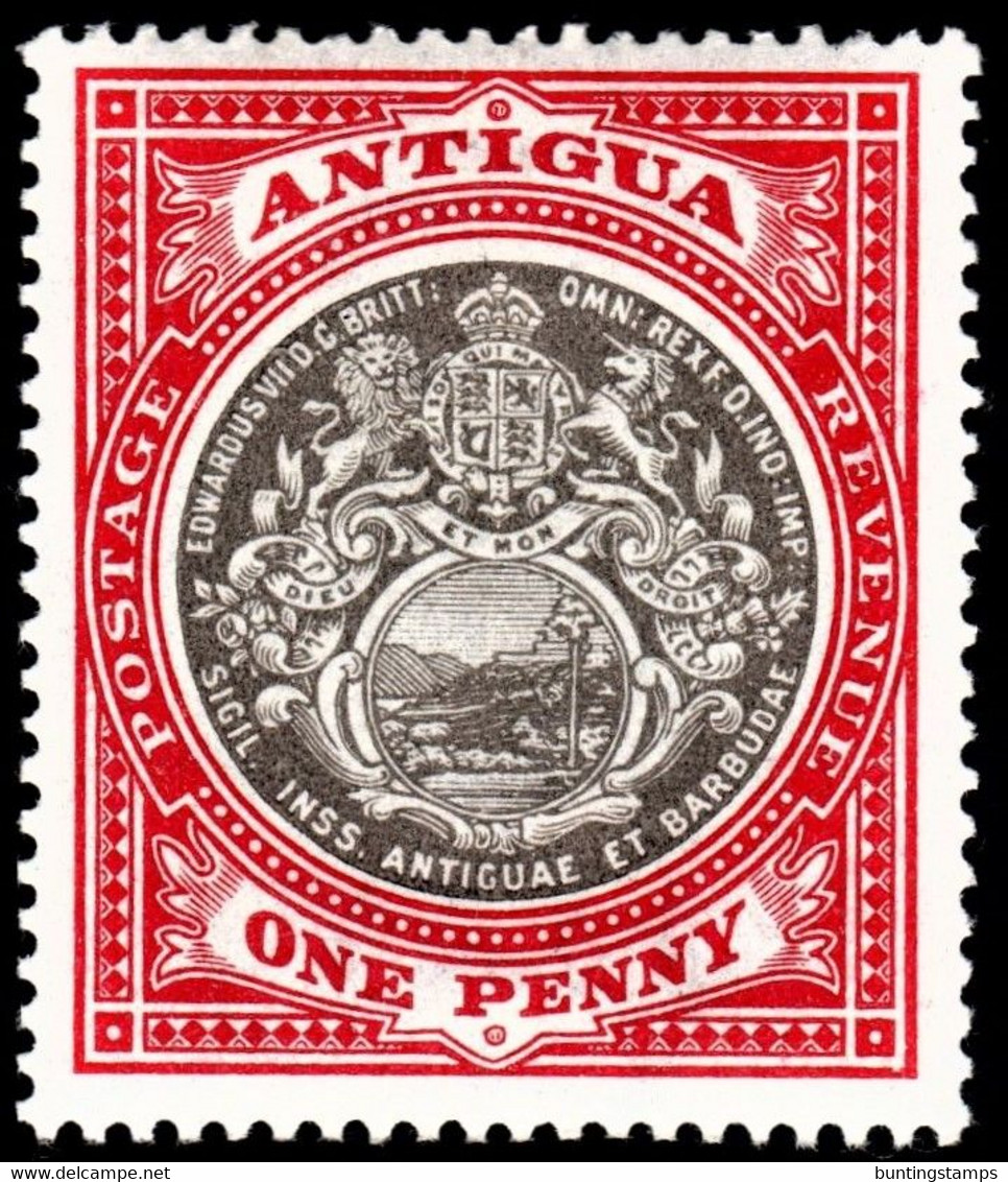 Antigua 1903 SG 32  1d Grey-black And Rose-red  Crown CC  Perf 14   Mint - 1858-1960 Crown Colony