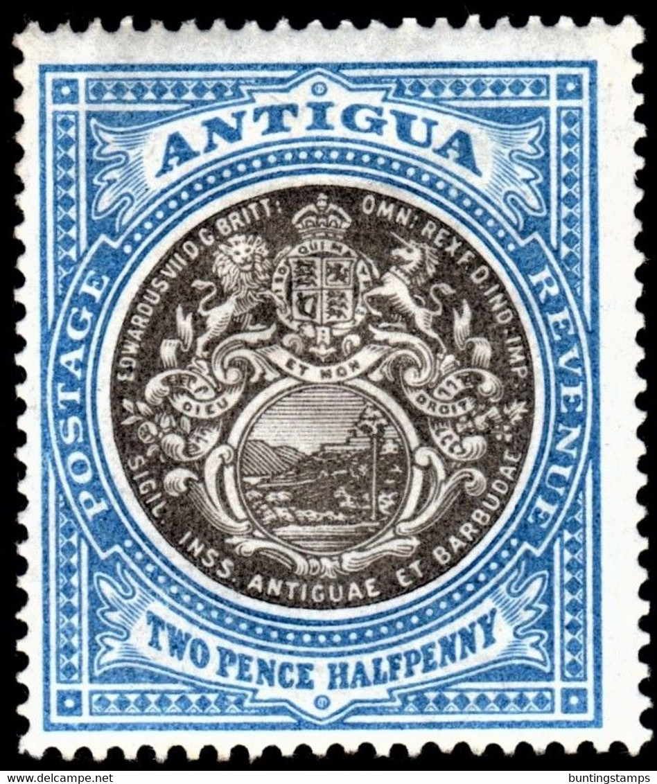 Antigua 1903 SG 34  2d Grey-black And Blue  Crown CC  Perf 14   Mint - Autres & Non Classés