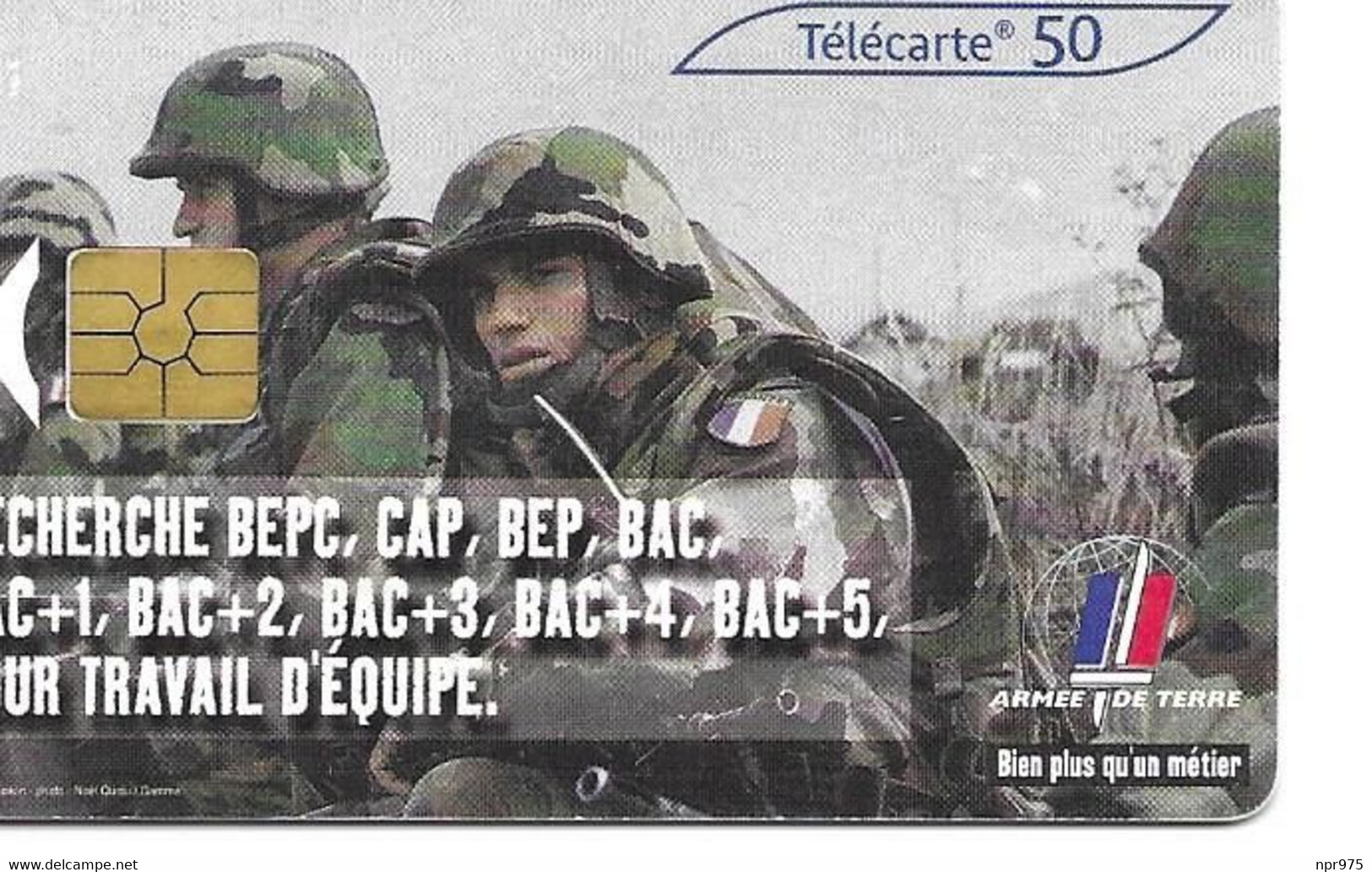 Telecartes   Armée - Leger