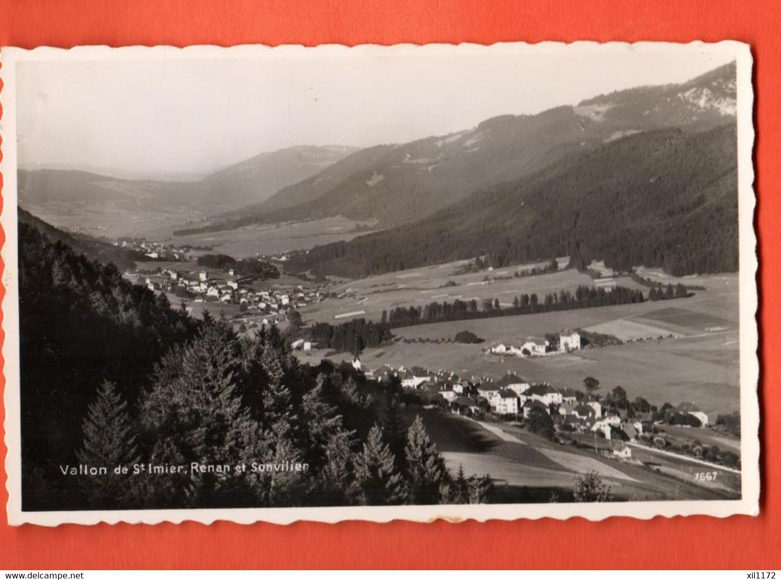 ZIF-34  Vallon De Saint-Imier, Renan Et Sonvillier. Visa Censure ACF 1939.Circulé Avec Timbre 10ct Chillon - Renan