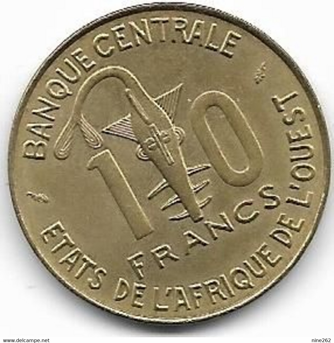 AFRIQUE DE L OUEST...10 FRANCS..2 PIECES .BANQUE CENTRALE1984-1976.... - Unclassified