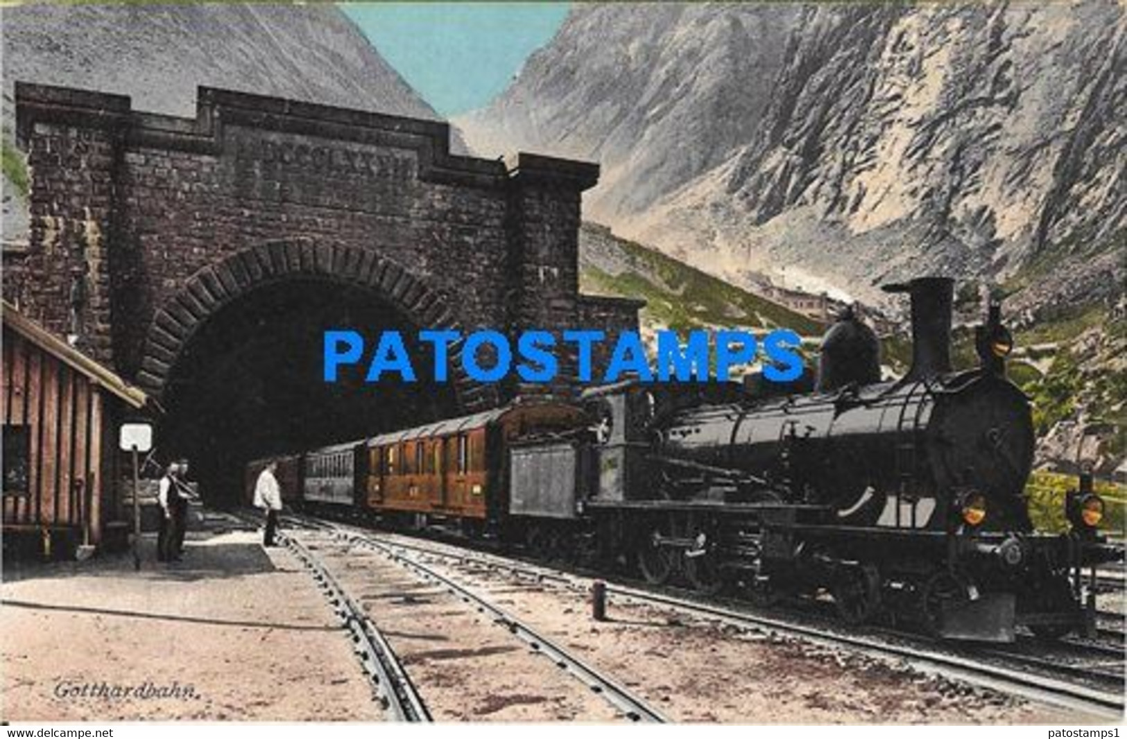 152127 SWITZERLAND GOESCHENEN TUNNEL GOTTHARDBAHN TRAIN POSTAL POSTCARD - Göschenen