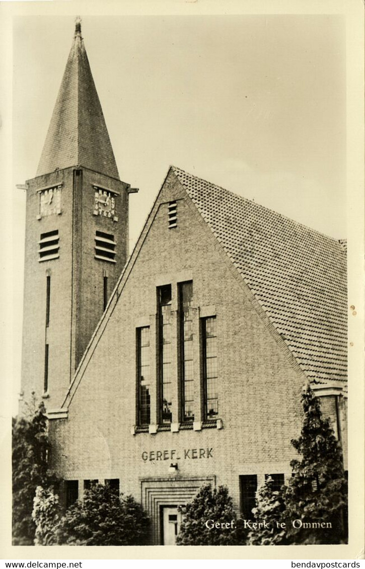 Nederland, OMMEN, Gereformeerde Kerk (1961) Ansichtkaart - Ommen