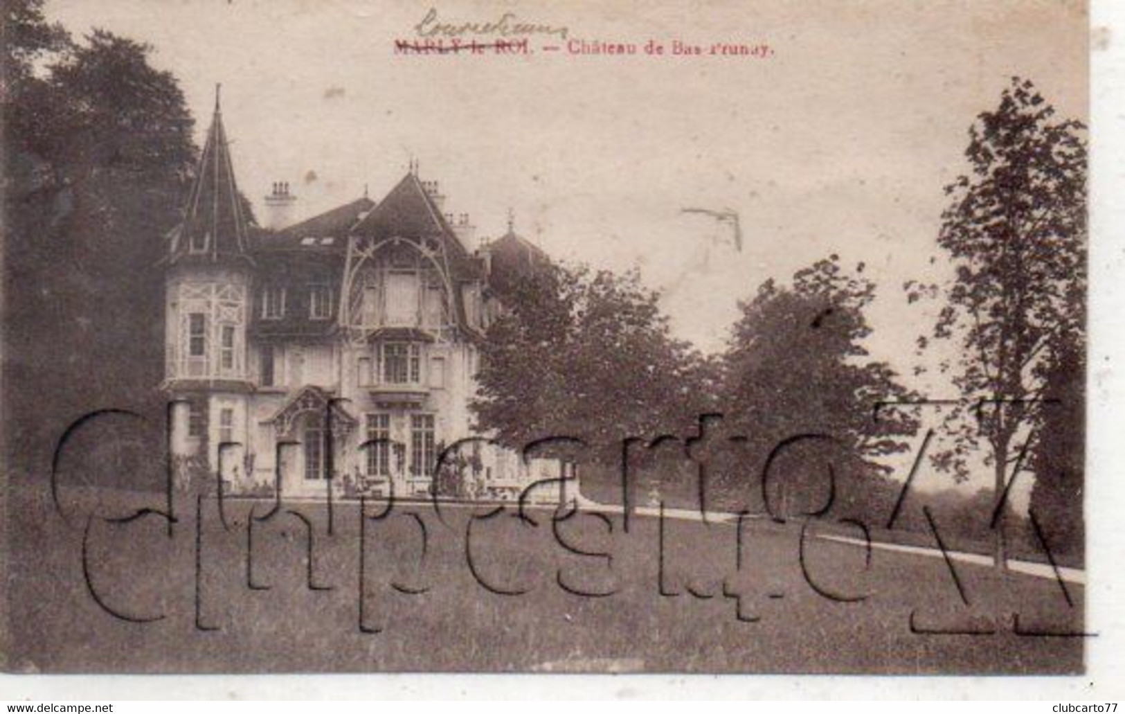 Louveciennes (78) : Le Château De Bas-Prunay En 1920 (Correction Localisation Marly-le-Roi) ETAT PF. - Louveciennes