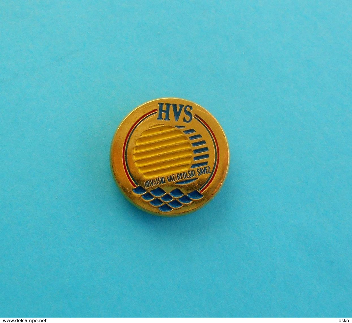 CROATIA WATER-POLO FEDERATION - Official Pin Badge By IKOM * Waterpolo Waserball Polo Acuatico Pallanuoto Anstecknadel - Zwemmen