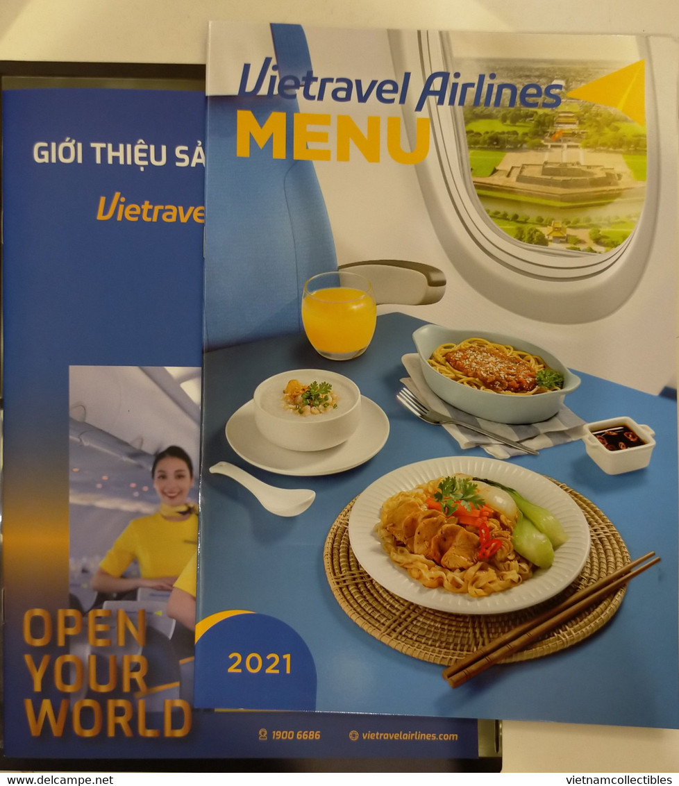 Inflight Magazine Of Vietravel Airlines Of Viet Nam Vietnam - Domestic Airlines Plus Its Menu 2021 - NEW - Inflight Magazines