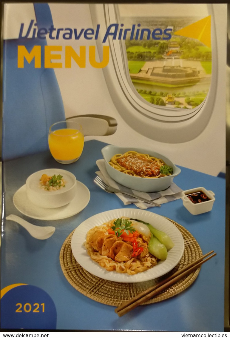 Inflight Magazine Of Vietravel Airlines Of Viet Nam Vietnam - Domestic Airlines Plus Its Menu 2021 - NEW - Revistas De Abordo