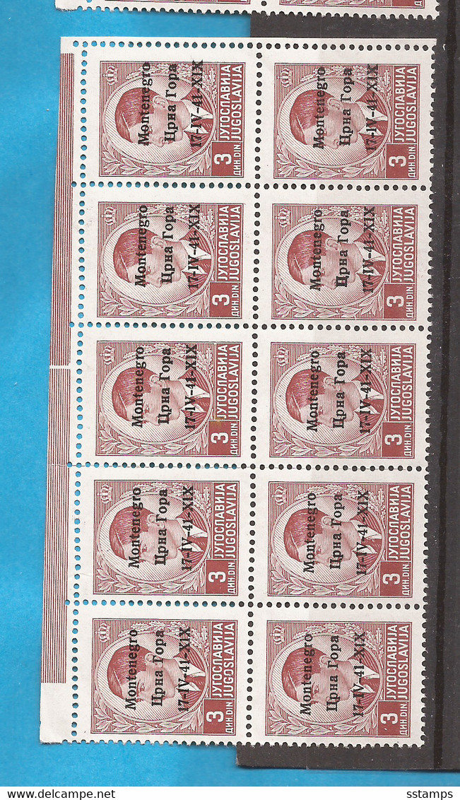 2021-03 -01 ITCGOK   1941 ITALIA MONTENEGRO OCCUPAZZIONE EXCELLENT QUALITY FOR THE COLLECTION  MNH - Montenegro