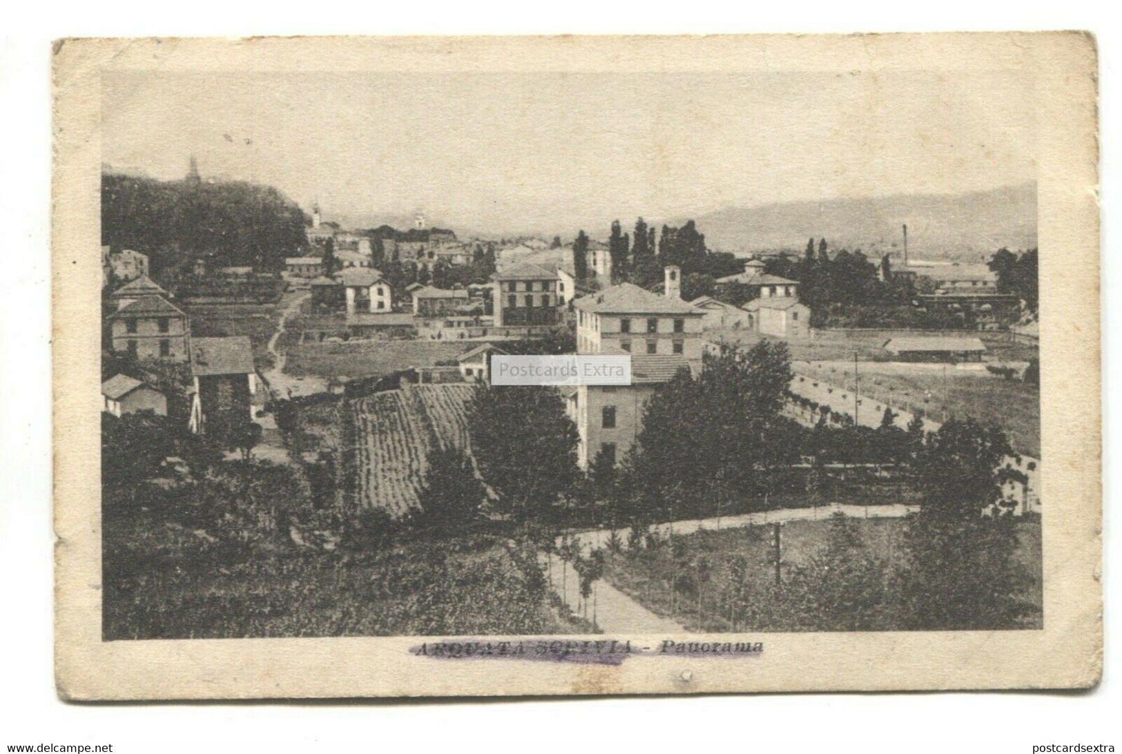 Arquata Scrivia - Panorama - First World War, Or Just After, Postcard - Alessandria