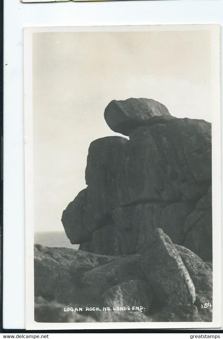 Cornwall    Postcard  Lands End  Logan Rock 159 Unused - Land's End