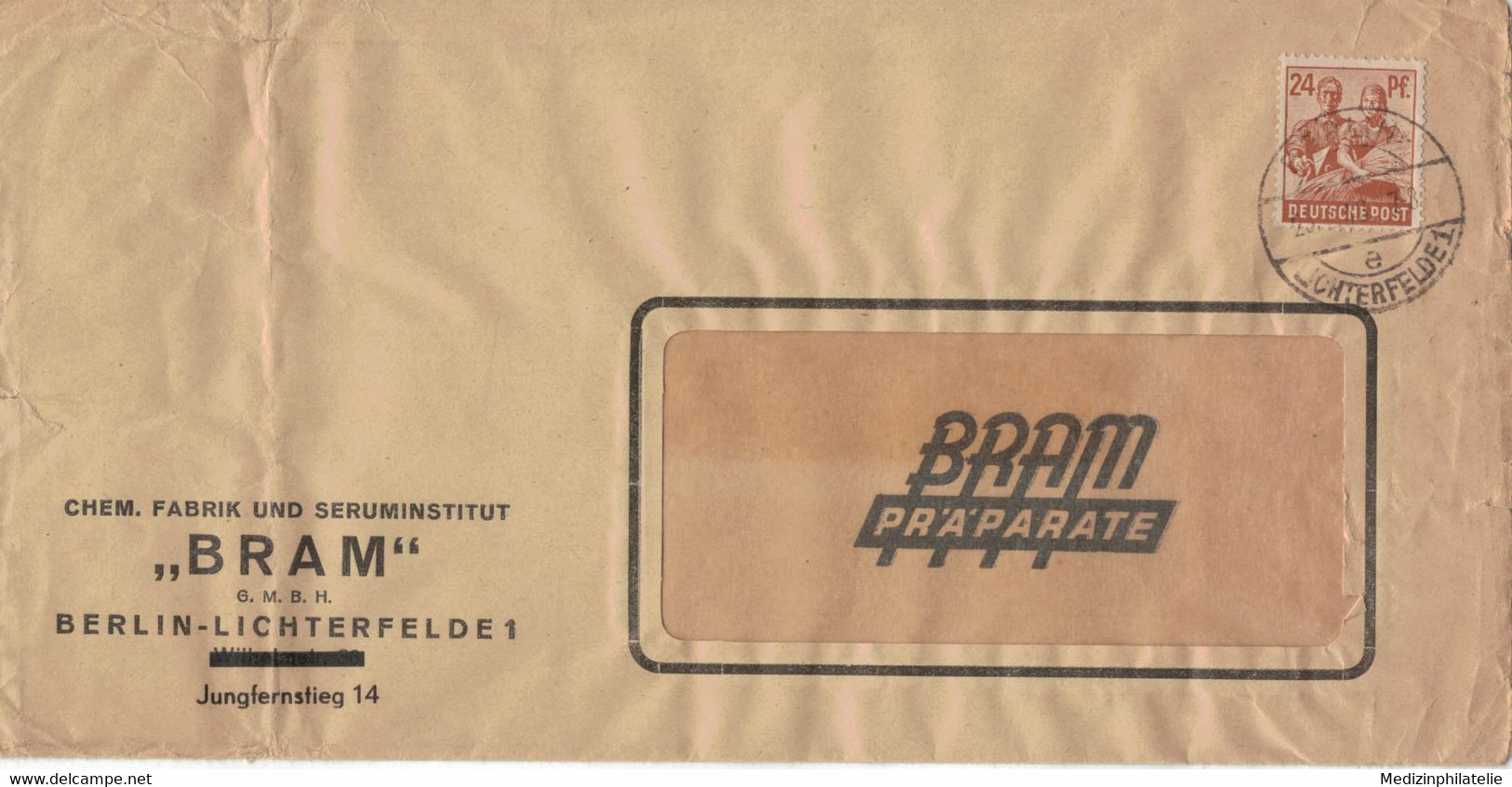 FK Seruminstitut Bram Lichterfelde Berlin 1948 - Knick - Pharmacy