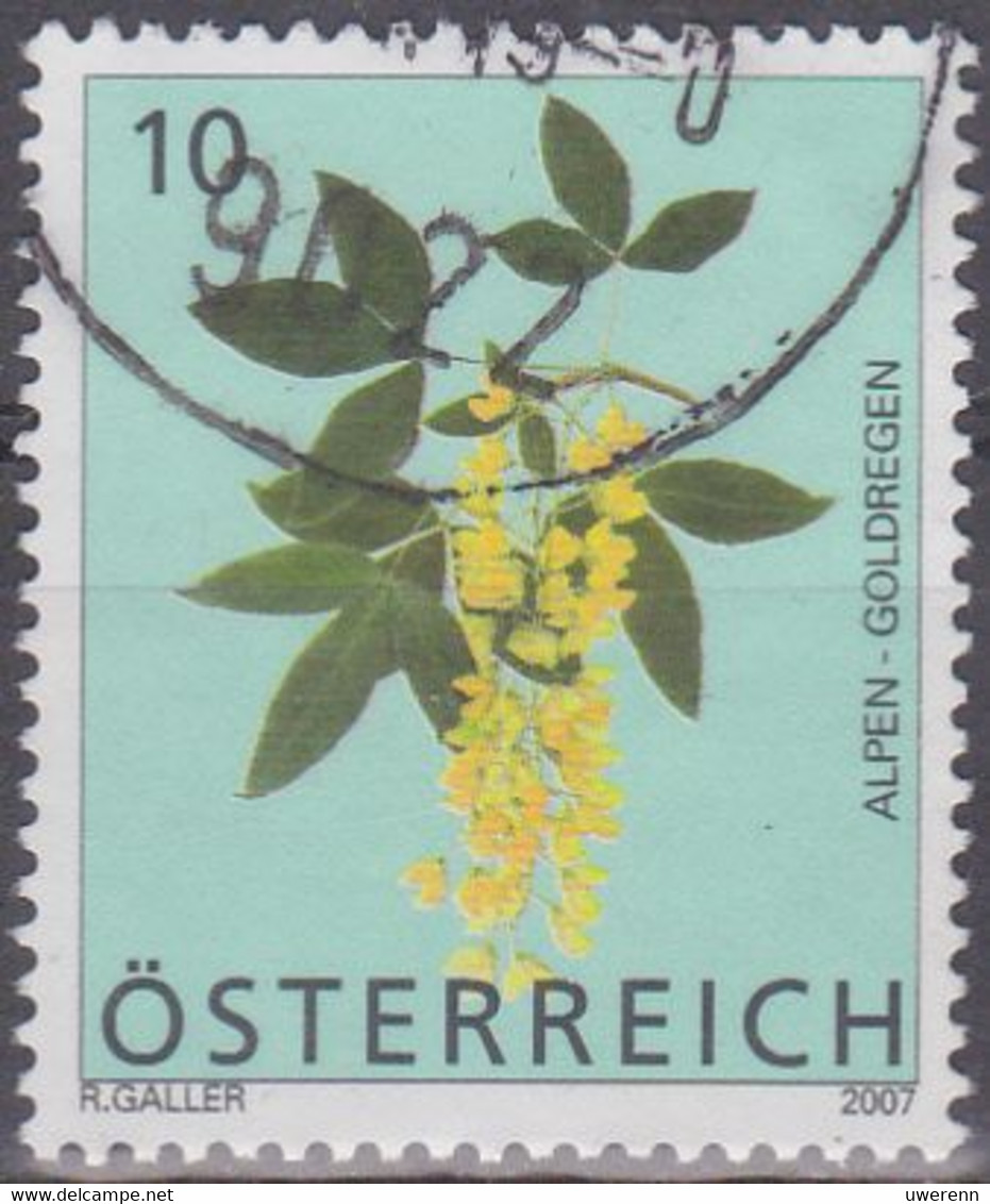 Österreich 2007. Freimarken Blumen: Alpen-Godregen, Mi 2879 Gebraucht - Piante Velenose