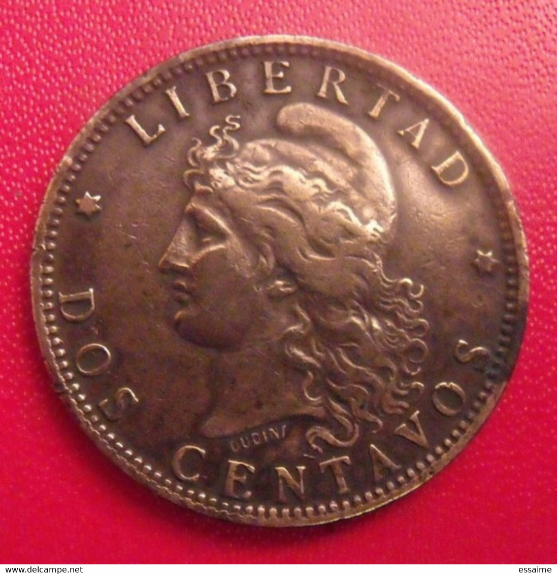 Argentine Argentina. 2 Dos Centavos 1891. Republica Libertad. Diamètre 30 Mm - Argentinië