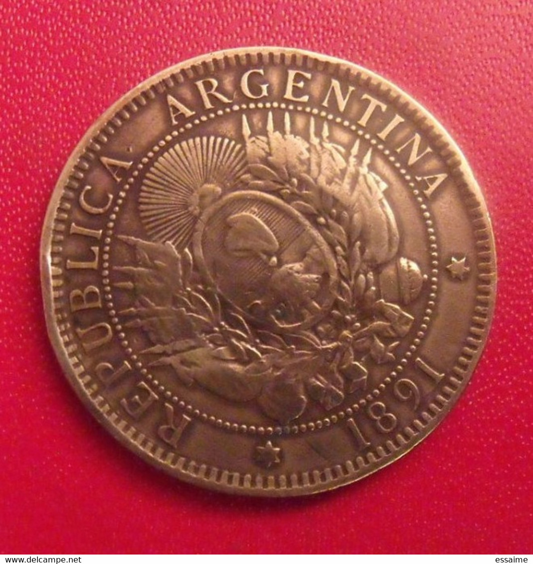 Argentine Argentina. 2 Dos Centavos 1891. Republica Libertad. Diamètre 30 Mm - Argentinië