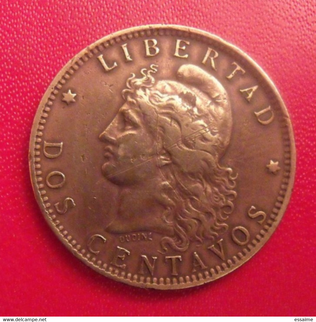 Argentine Argentina. 2 Dos Centavos 1891. Republica Libertad. Diamètre 30 Mm - Argentinië