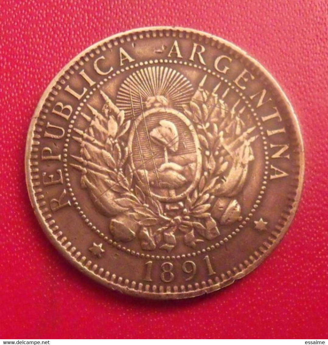 Argentine Argentina. 2 Dos Centavos 1891. Republica Libertad. Diamètre 30 Mm - Argentinië