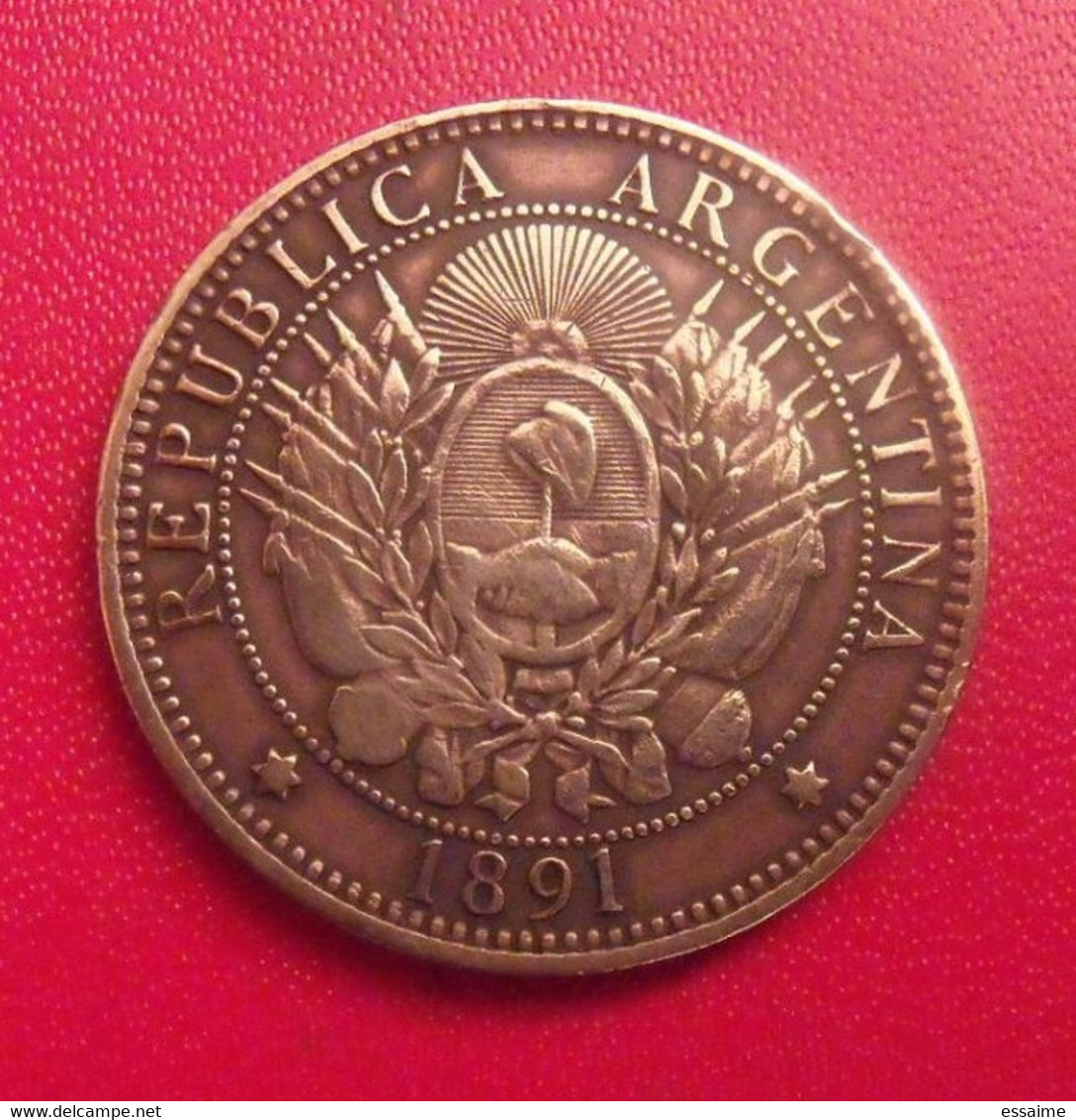 Argentine Argentina. 2 Dos Centavos 1891. Republica Libertad. Diamètre 30 Mm - Argentinië