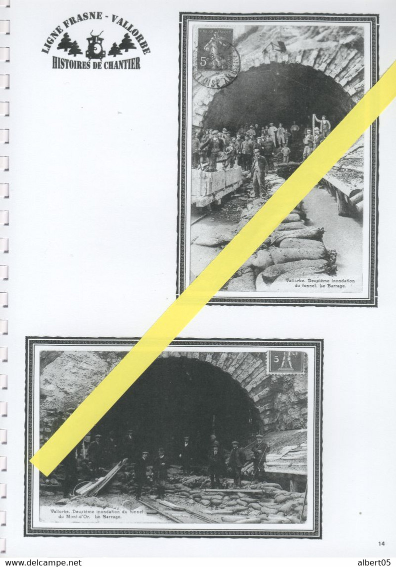 Fascicule N° 11 Ligne Frasne-Vallorbe - Histoires De Chantiers - Année 1913 - Obras De Arte